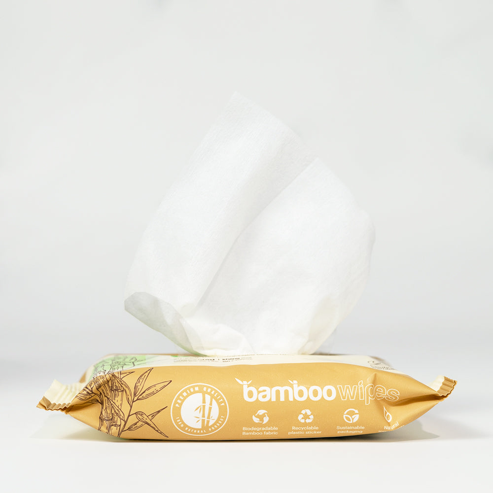 BAMBOO WIPES - 20 SHEETS PER PACK