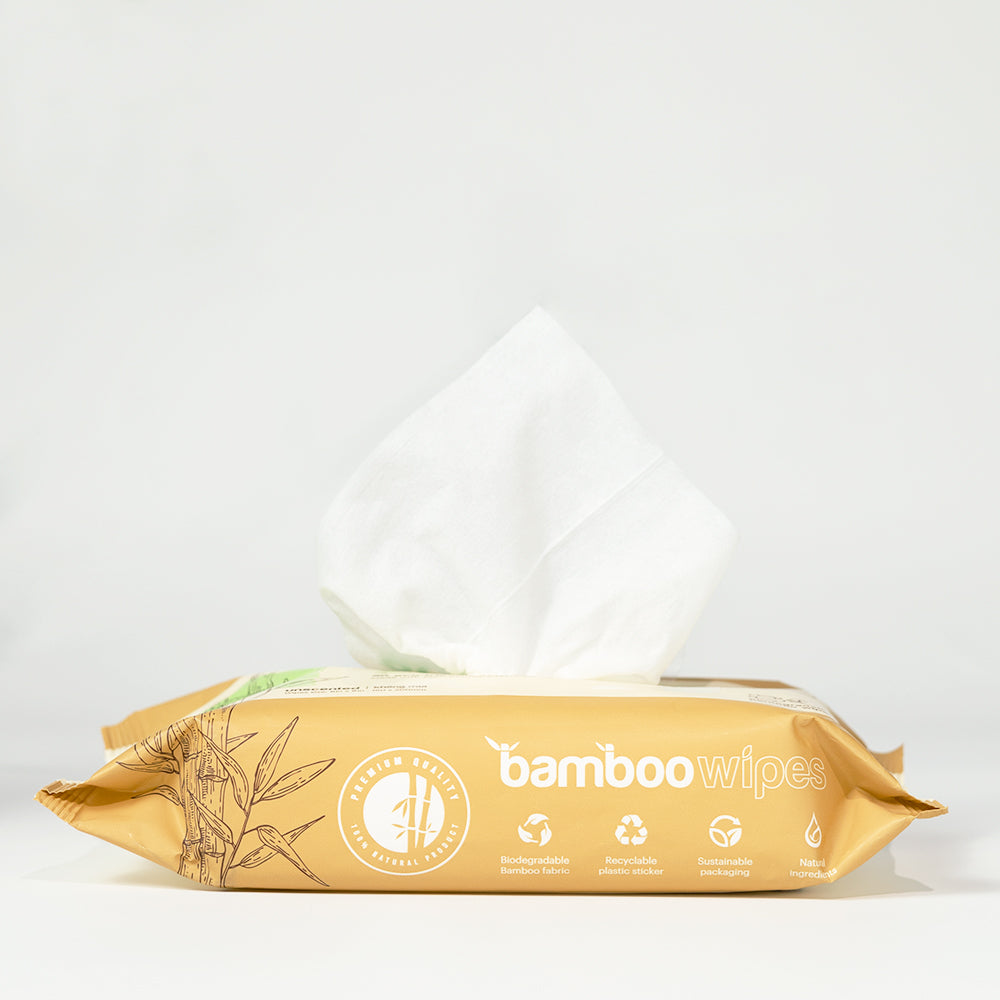 BAMBOO WIPES - 80 SHEETS PER PACK