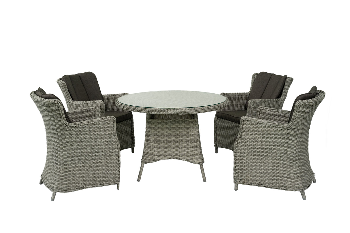 ANNA ROUND TABLE DINING SET (5PCS)
