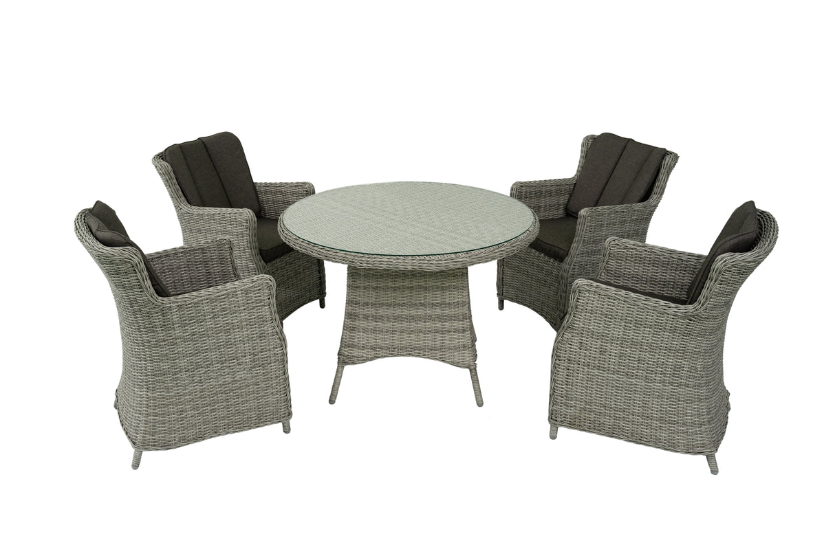 ANNA ROUND TABLE DINING SET (5PCS)