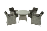 ANNA ROUND TABLE DINING SET (5PCS)