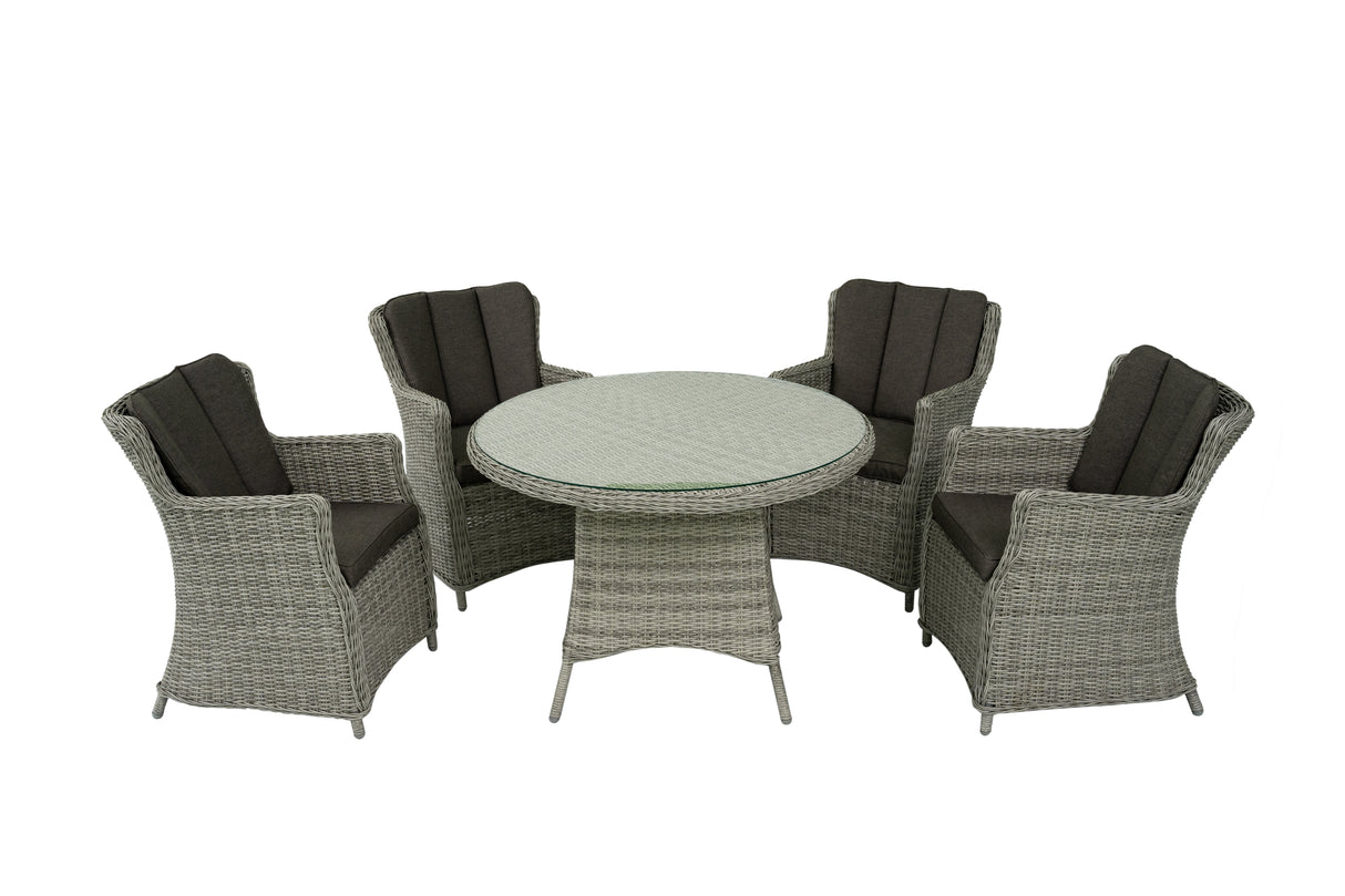 ANNA ROUND TABLE DINING SET (5PCS)