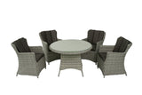 ANNA ROUND TABLE DINING SET (5PCS)