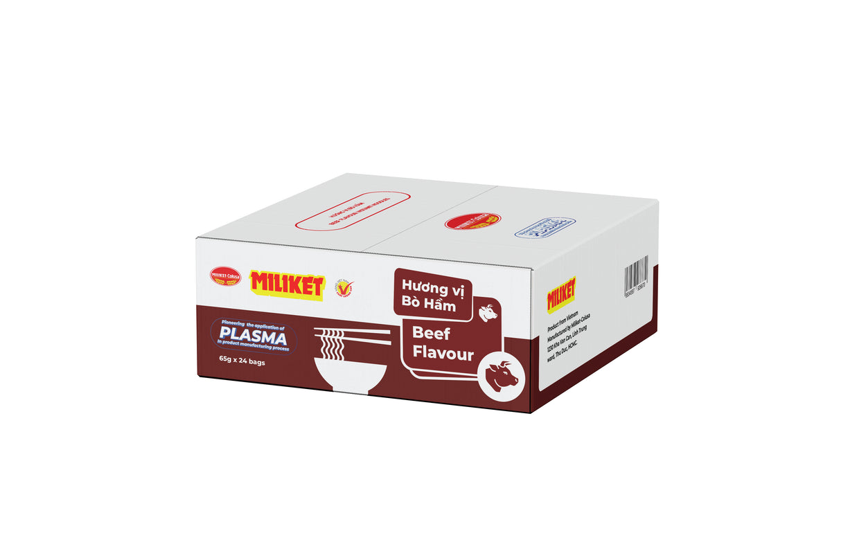 MILIKET Beefsteak Instant Noodles (24 x 65g)
