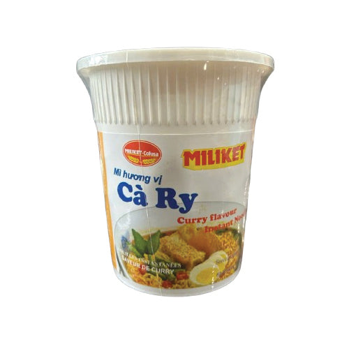 MILIKET Curry Cup Instant Noodles (12 x 60g)