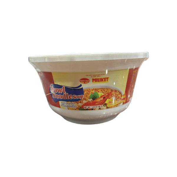 MILIKET Hot & Spicy Bowl Instant Noodles (12 x 86g)
