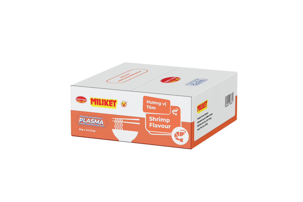 MILIKET Shrimp Instant Noodles (24 x 65g)