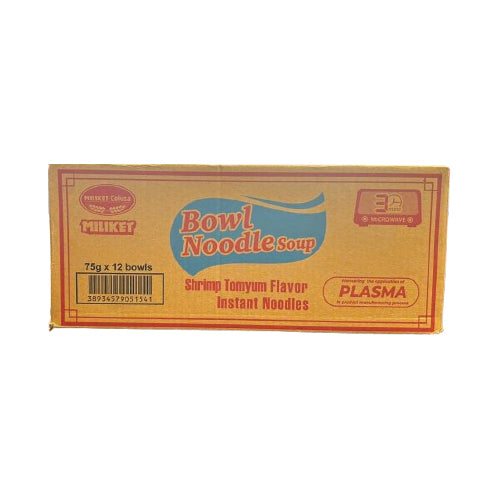MILIKET Shrimp Tomyum Bowl Instant Noodles (12 x 75g)