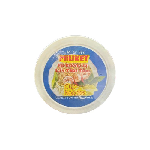 MILIKET Shrimp Tomyum Cup Instant Noodles (12 x 65g)