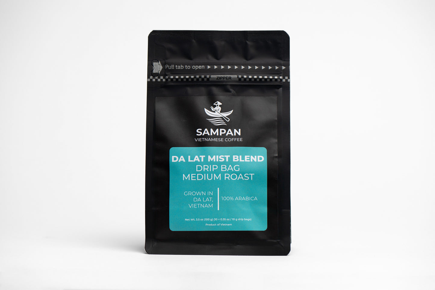 Sampan Da Lat Mist Drip Bag Coffee 100g (10 pk x 10g)