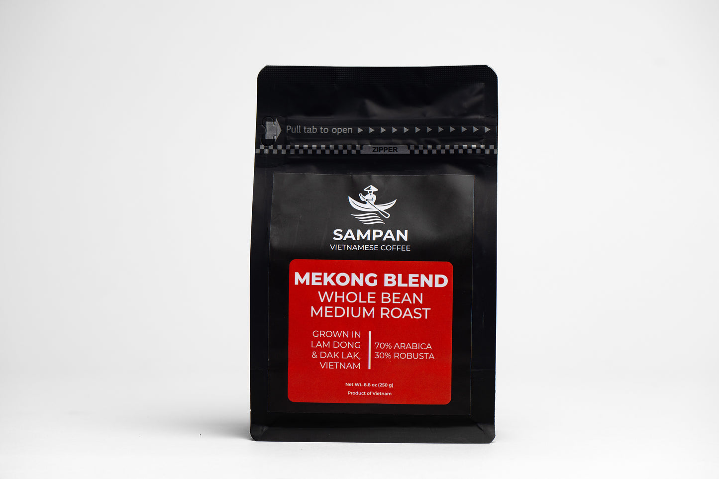 Sampan Mekong Blend Whole Bean Coffee 250 g / 8.8 oz