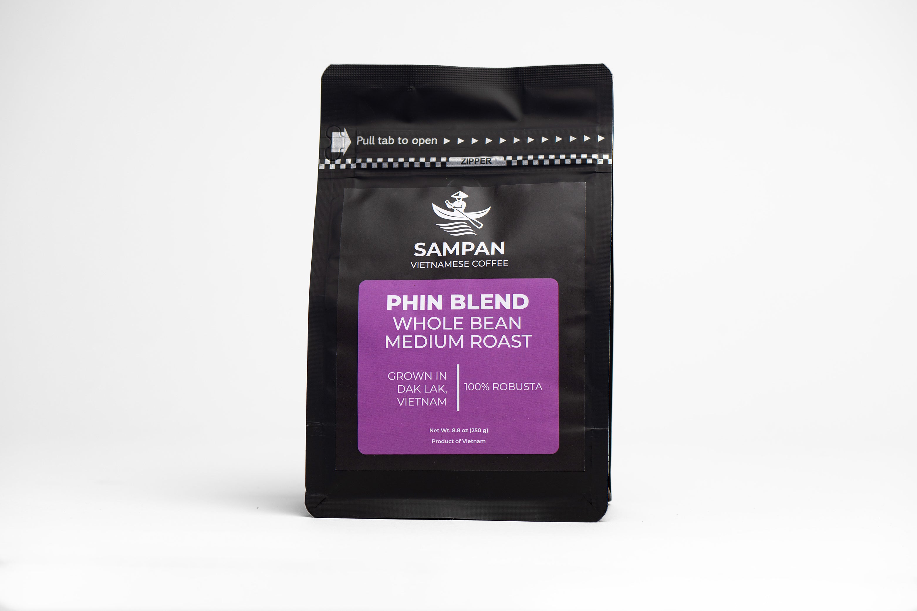 Sampan Phin Blend Wholebean Coffee 250 g / 8.8 oz